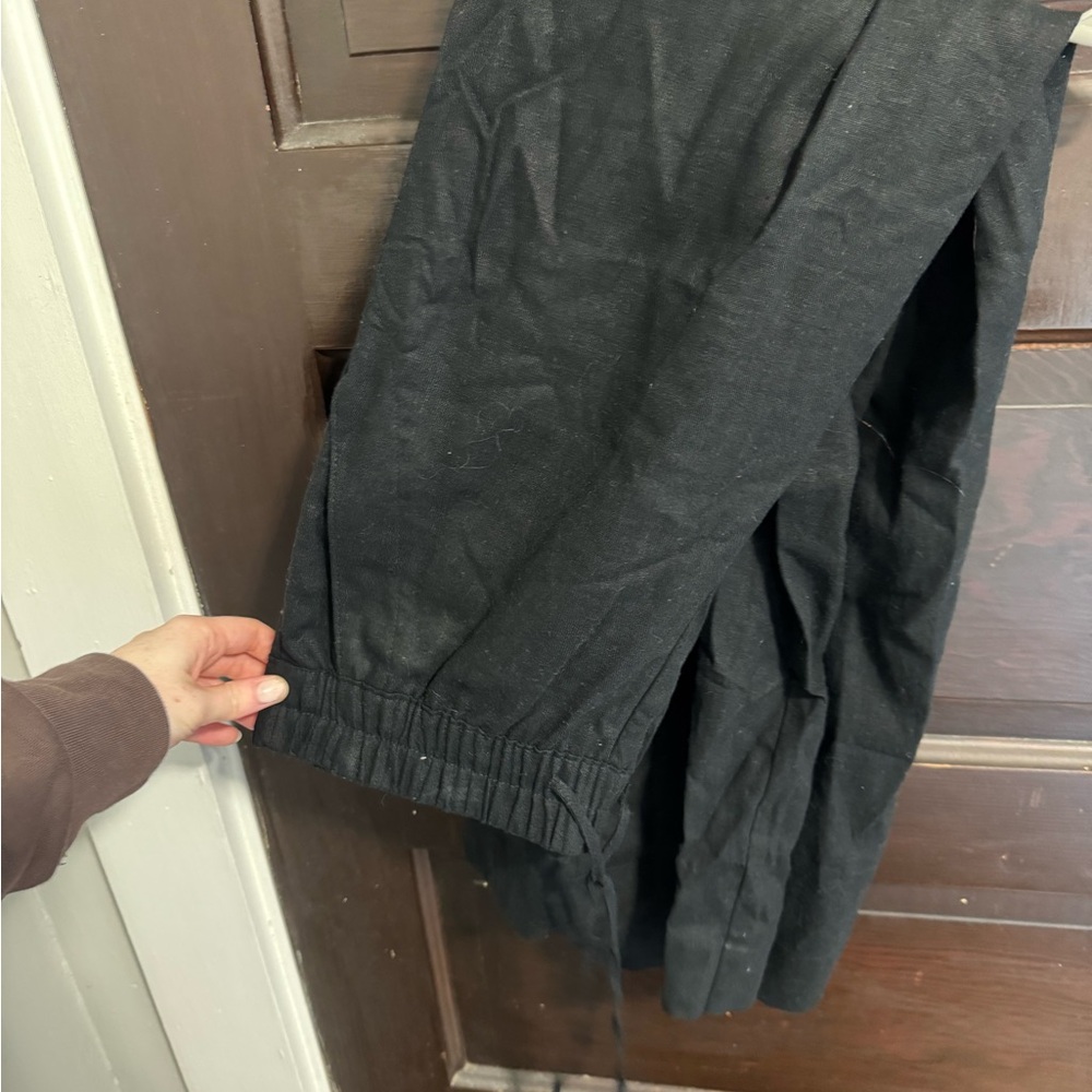 Black Linen Pants
